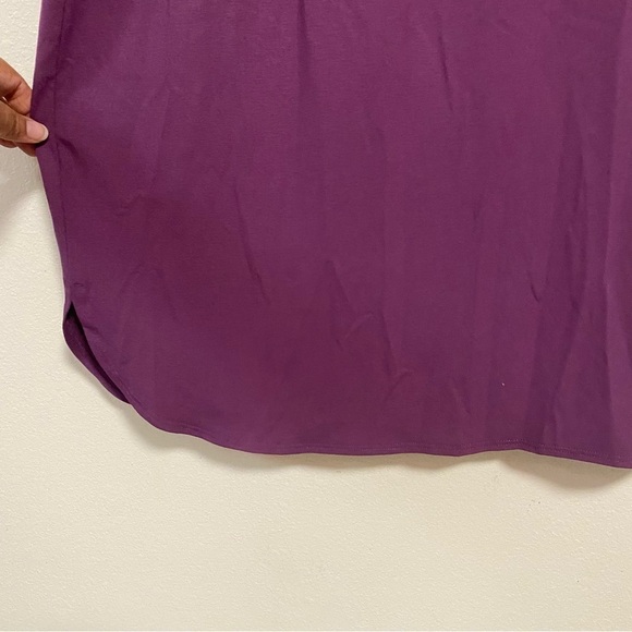 Eileen Fisher Dress Women’s Size 1X Plum Purple Jersey Knit MIDI Dress - Picture 12 of 14